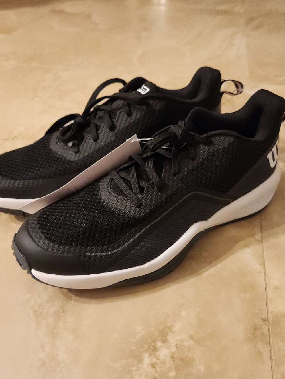Wilson Rush Pro Lite Tennis Shoes Ebony Black WRS333210 Men's Size 9 US